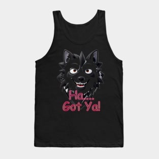 funny wolf scary style Tank Top
